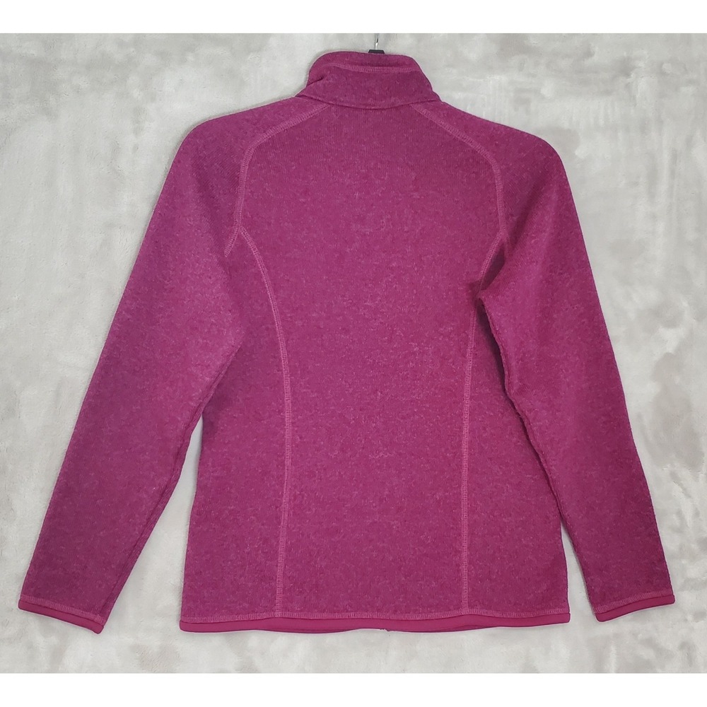 Patagonia Better Sweater Jacket Kids XL 14 Full Zip Fleece Burgandy Wine EUC - Picture 7 of 9